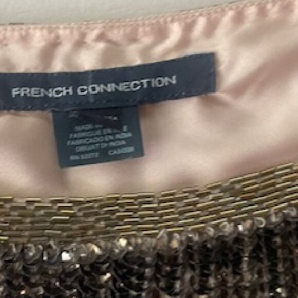 Vintage Beaded Sequin Cocktail Dress US Size 6  | Holiday Party Glam - Picture 3 of 6